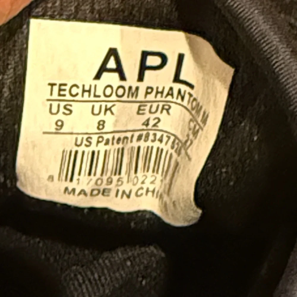 APL Men's Black Knit Athletic Shoes